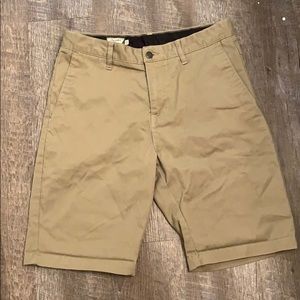 Dark khaki volcom shorts